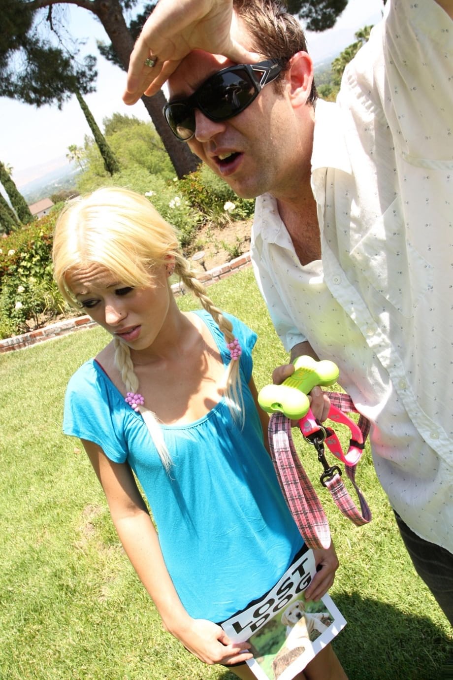 Rebecca Blue's playful blonde pigtails lead to eager worship of a throbbing hard cock - 2
