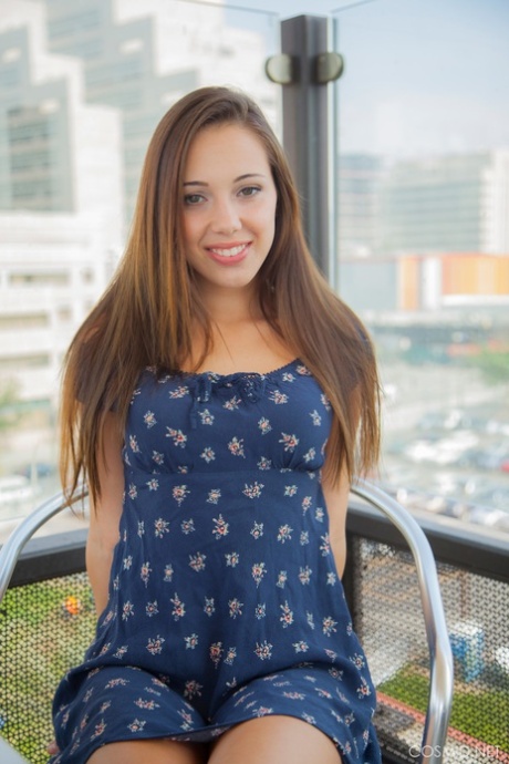 Jenna Sativa's sizzling bare breast Latina tease exposing sheer panty upskirt - 1