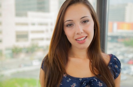 Jenna Sativa's sizzling bare breast Latina tease exposing sheer panty upskirt - 2