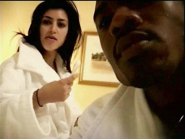 Kim Kardashian teases her black lover while wearing sexy lingerie