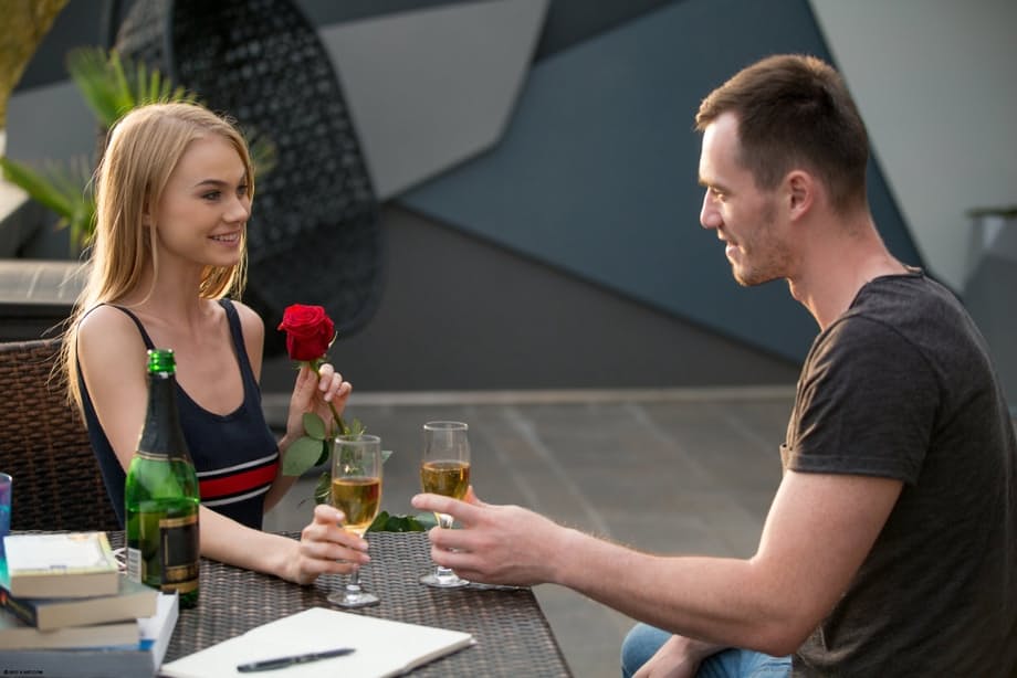 Nancy Ace teases with wine then worships a huge cock - 2