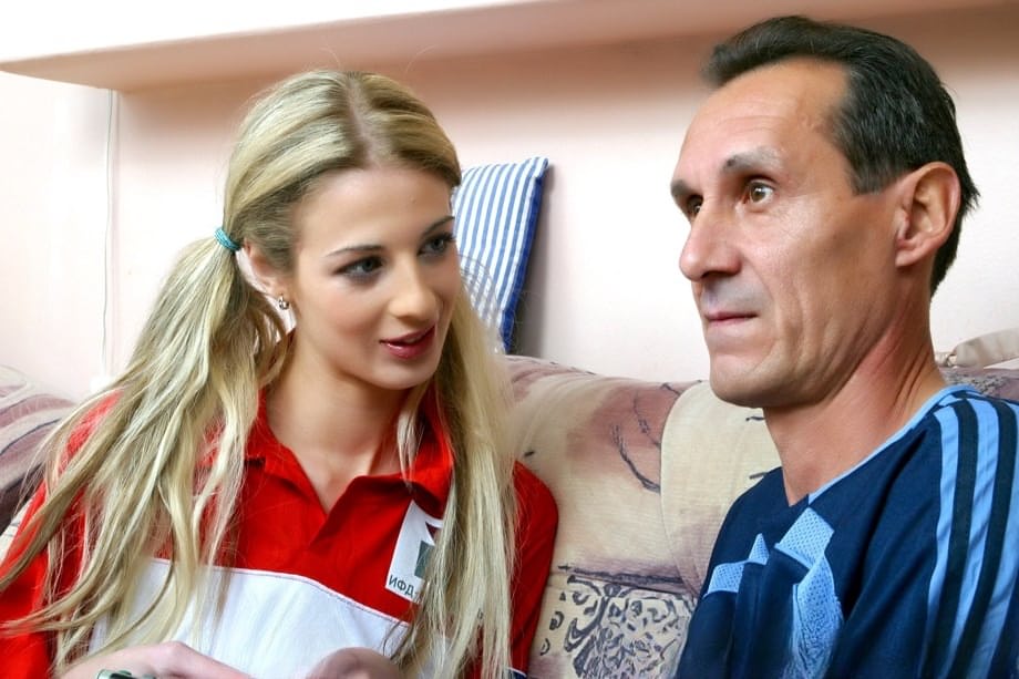 Dirty blonde soccer playing teen seduces her older coach with hair in pigtails