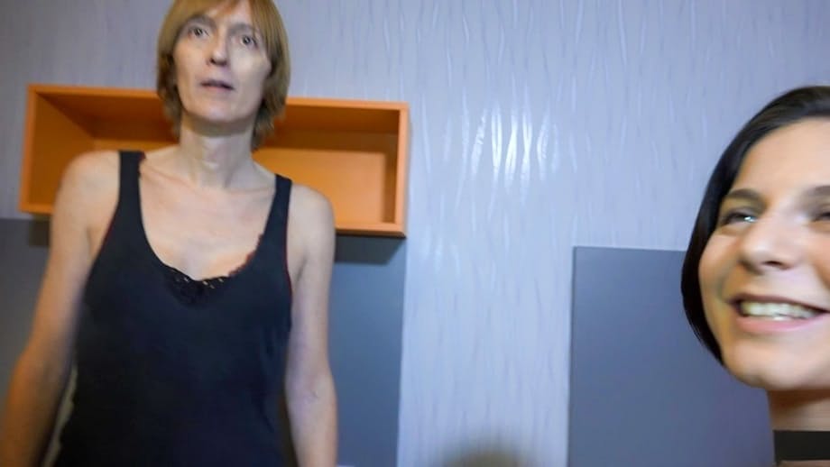 Margarethe seduces young brunette into sizzling lesbian ecstasy on bed - 3