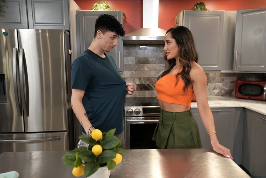 Exotic Latina beauty Chloe Amour rides hard on hung stepbrother Ethan Seeks till explosive mutual orgasms - 3