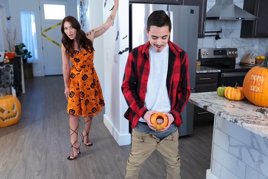 Whitney OC's Latina Step-Son Halloween Creampie Fuck - 6
