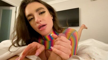 Mila Taylor strips her tiny bikini teasingly before worshiping that fat cock POV style - 17