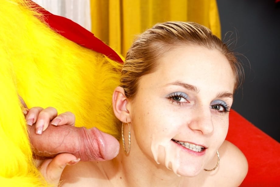 Kitty Salieri and gorgeous ladies showcase glazed faces after sucking massive throbbing cocks - 2