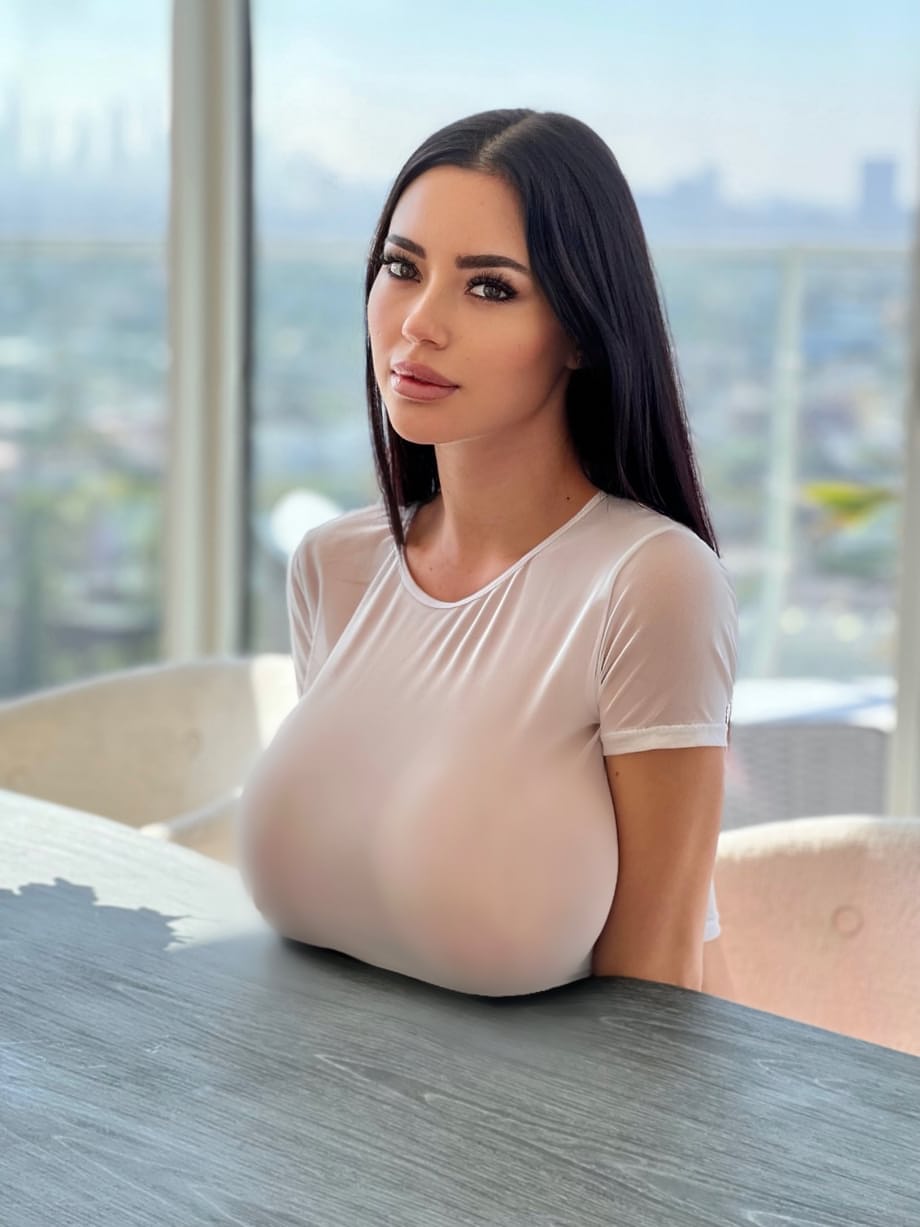 Exotic Marisol VIP seductively unveils cleavage-stretching tops - 9