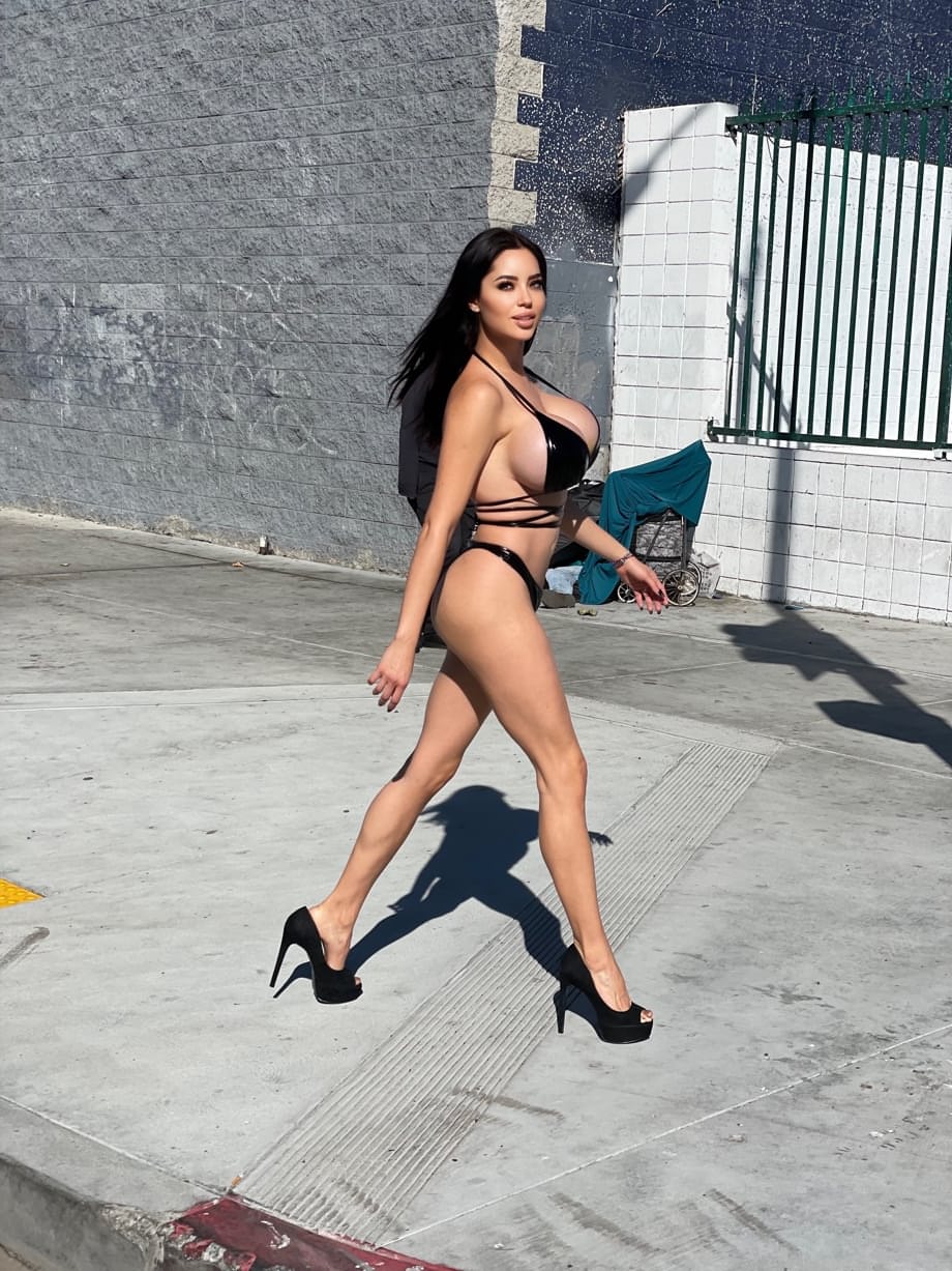 Bikini-clad Marisol VIP flaunts her sexy amateur curves outdoors for OnlyFans - 5