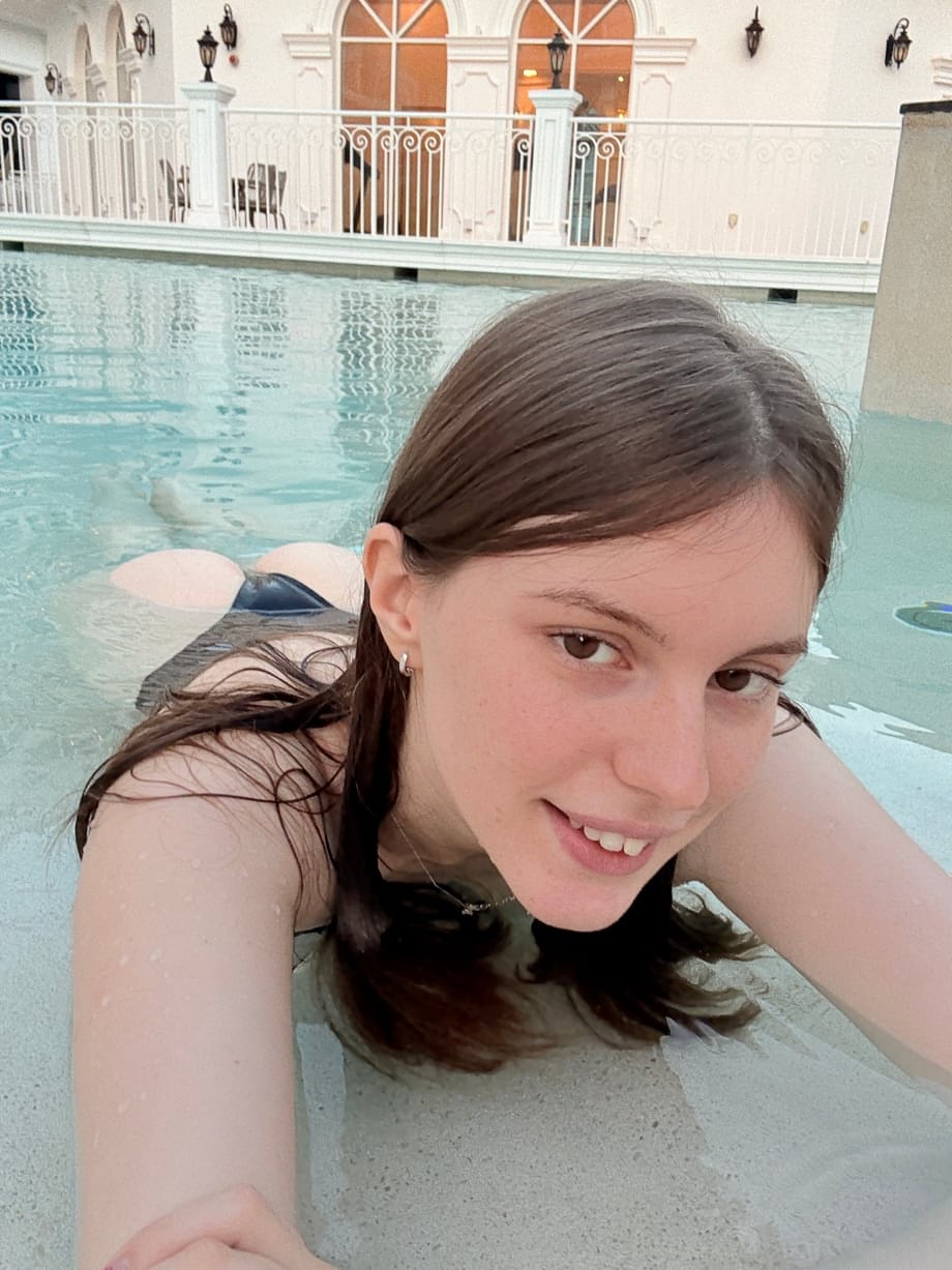Aliza strikes seductive poses in ultra-revealing lingerie, long locks cascading wildly at her breathtaking first shoot - 17