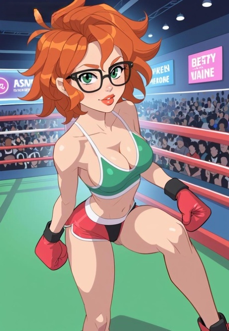 Sherlyn Chopra boxing nude while showing off her redhead curves in the ring - 8