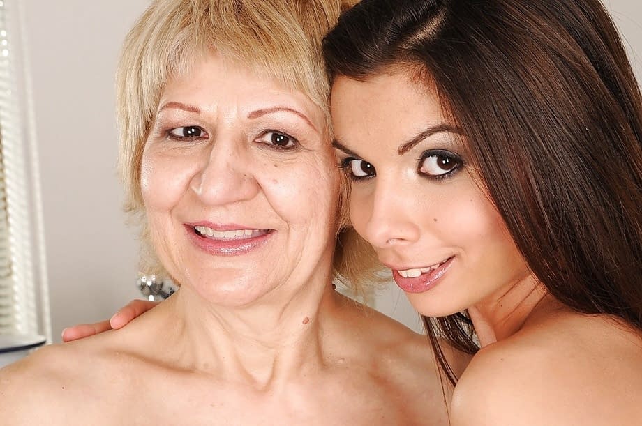 Kati Bell and teen lustful lesbian explore naked taboo granny fantasies - 2