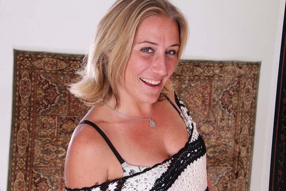 Sky strips nude teasing her tight shaved cunt exclusively - 4
