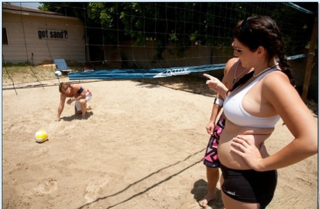 Roxanne's steamy beach volleyball fantasy ends with wild anal pounding - 2
