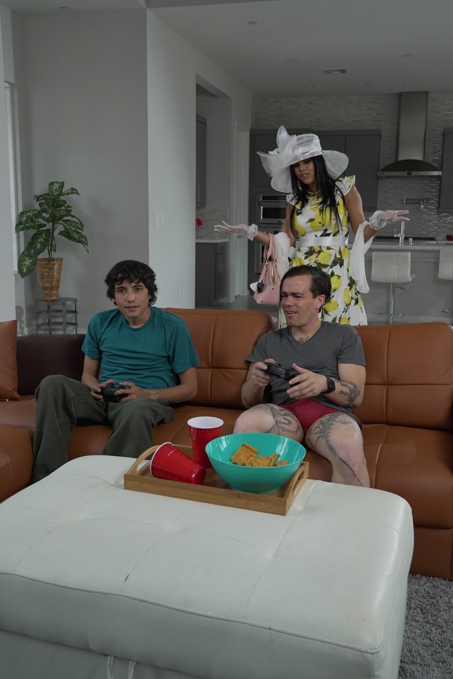 Ricky Spanish relentlessly pounds Kitty's voluptuous Latina ass during a fierce bedroom pounding session - 1