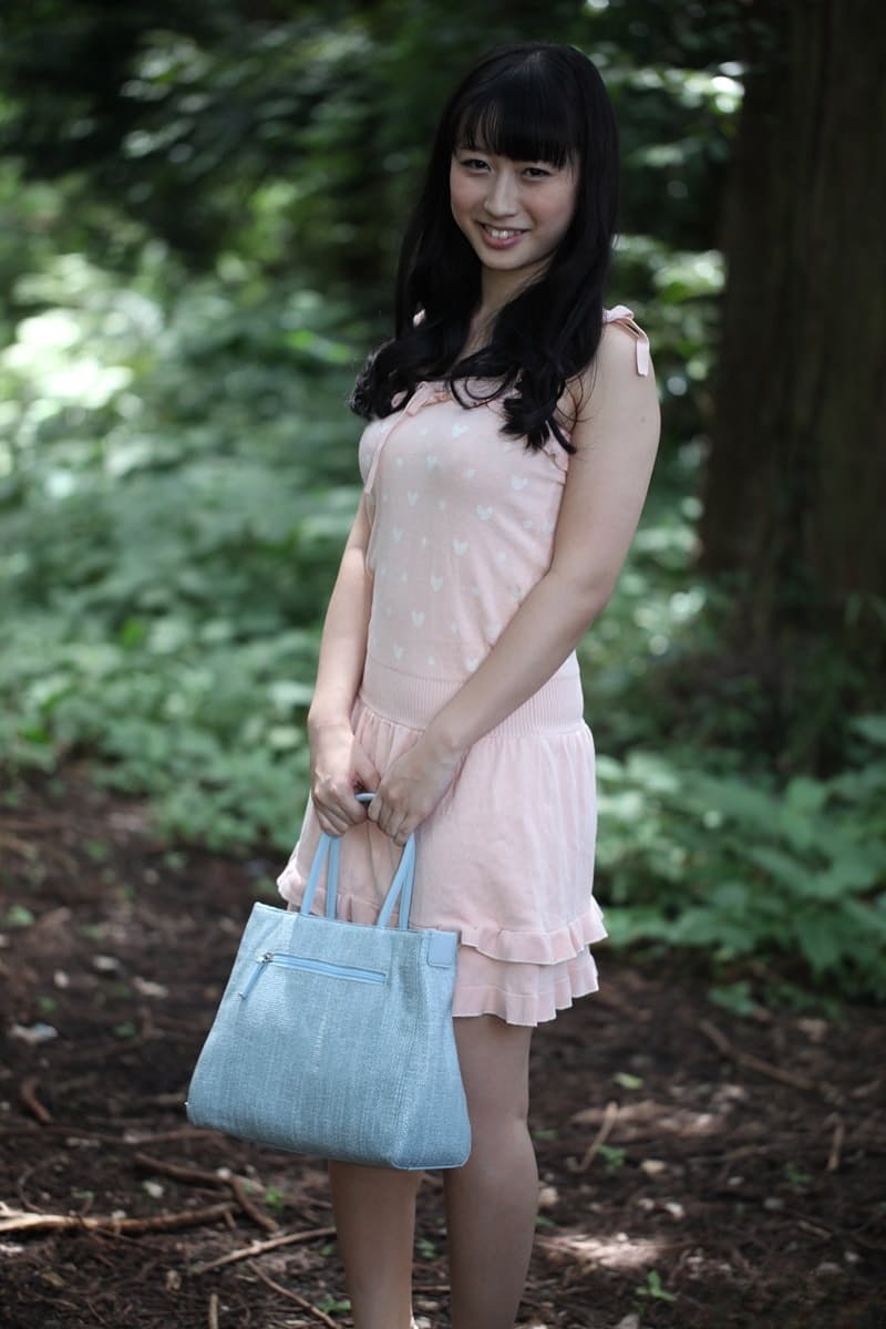 Small boobed Japanese babe Tomomi Motosawa gets fucked in the forest