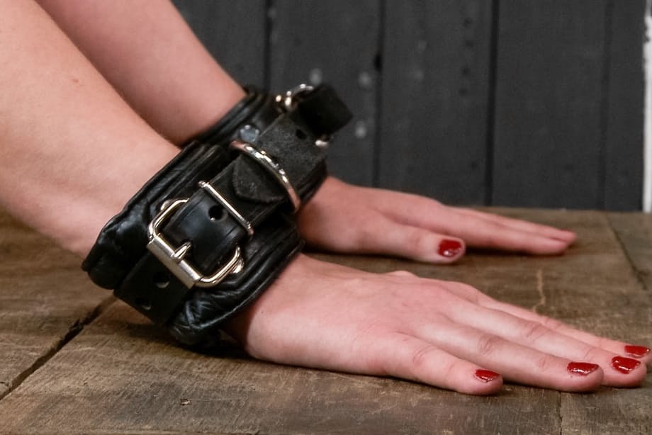 Bound Cherry Torn yields to powerful toys as dominant hands expose her soaked, glistening body - 15