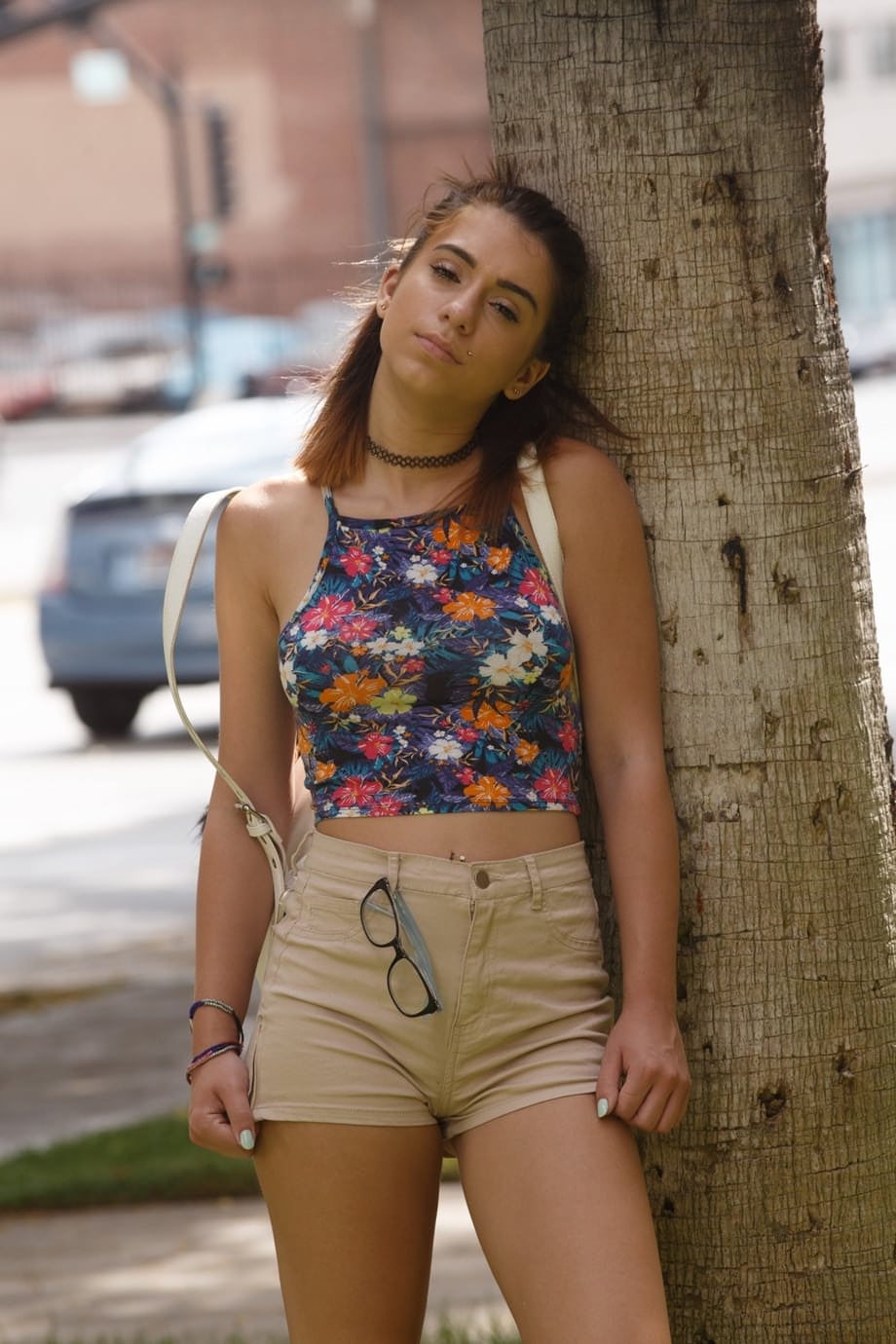 Joseline Kelly exposes petite teen tits and ass in public and home - 2