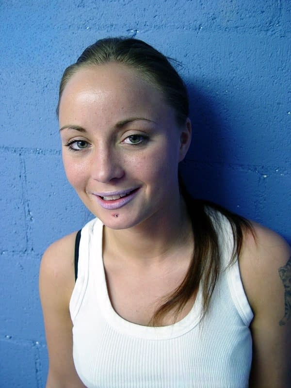 Cum-soaked Anne Marie displays her dripping chin after intense gloryhole action - 2
