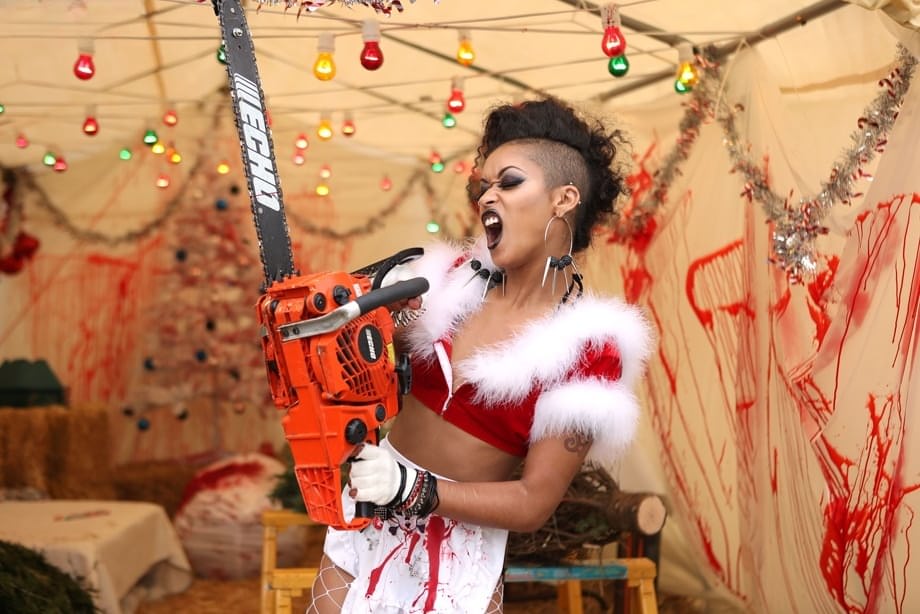 Slender Skin Diamond teases in sheer stockings and leather, stunning solo worship - 13