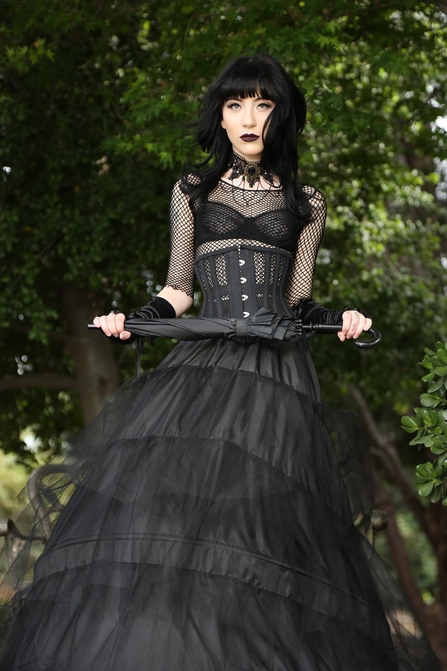 Goth pornstar in black Charlotte Sartre rides Ryan Madison's dick in the bed