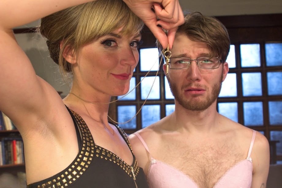 Connor transforms sissy hubby into blonde sissy sucking cock desperately - 11