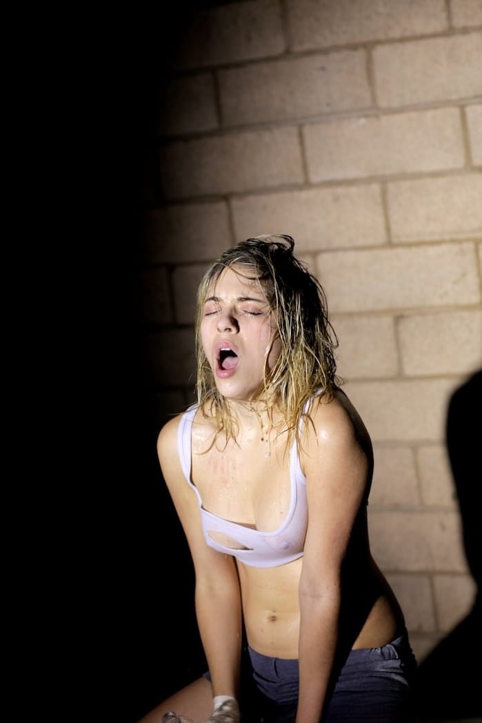 Lia Lor squeezes her petite soaked breasts after a filthy post-workout sweat session - 8