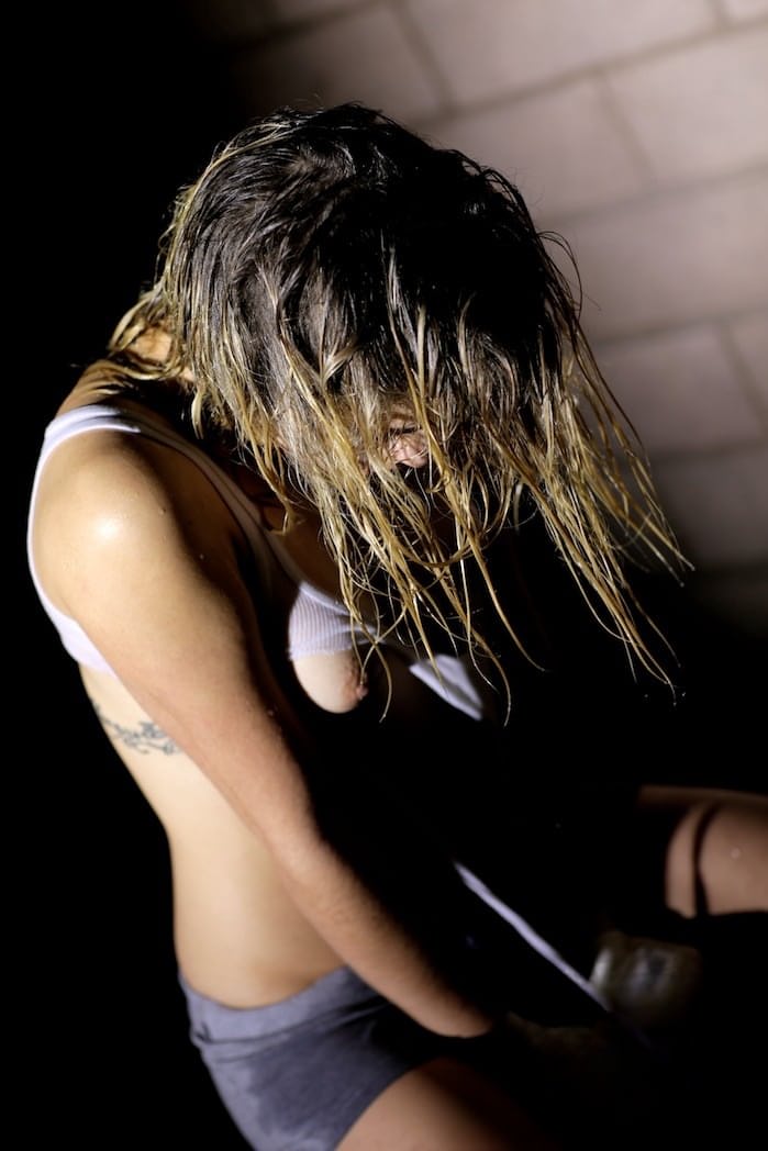 Lia Lor squeezes her petite soaked breasts after a filthy post-workout sweat session - 15