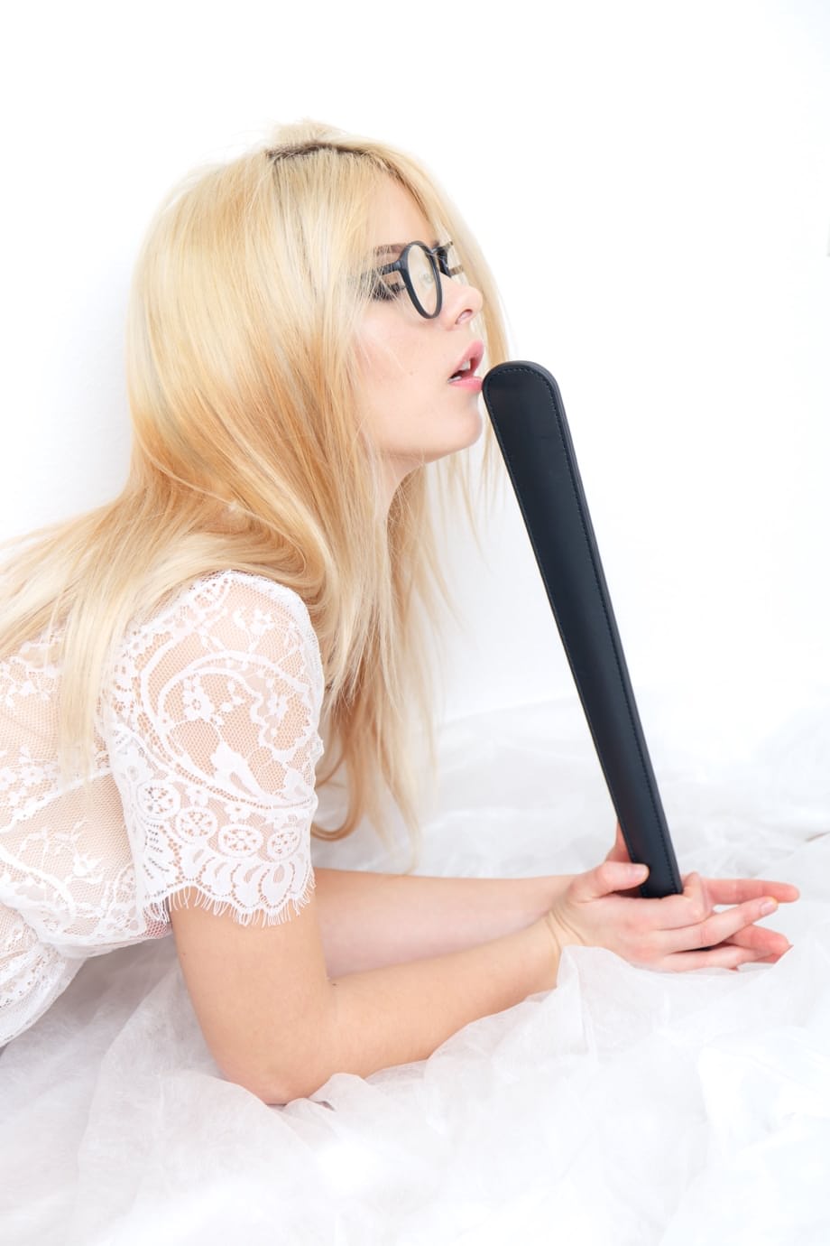 Thomas A Gets Kinky: Nerdy Blonde Smacks Her Own Ass - 4