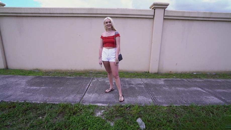 La deliziosa Chloe Marie, naturalmente al naturale, si apre e si fa fottere senza preservativo nel sedile posteriore, godimento puro - 1