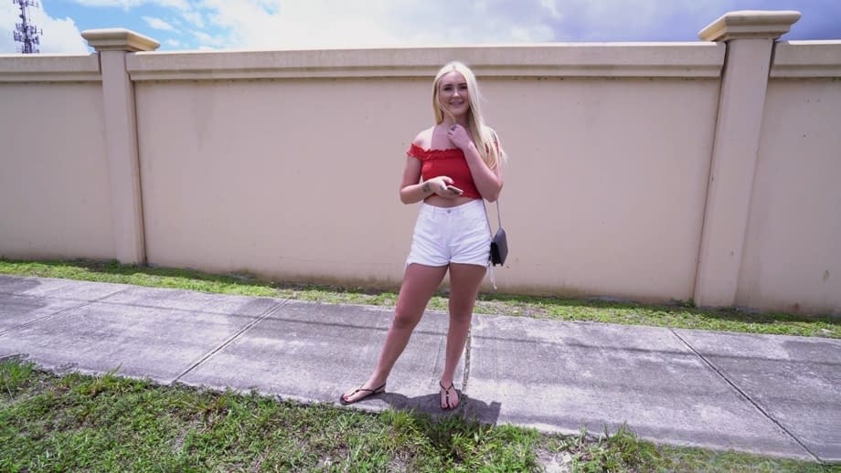 La deliziosa Chloe Marie, naturalmente al naturale, si apre e si fa fottere senza preservativo nel sedile posteriore, godimento puro - 3