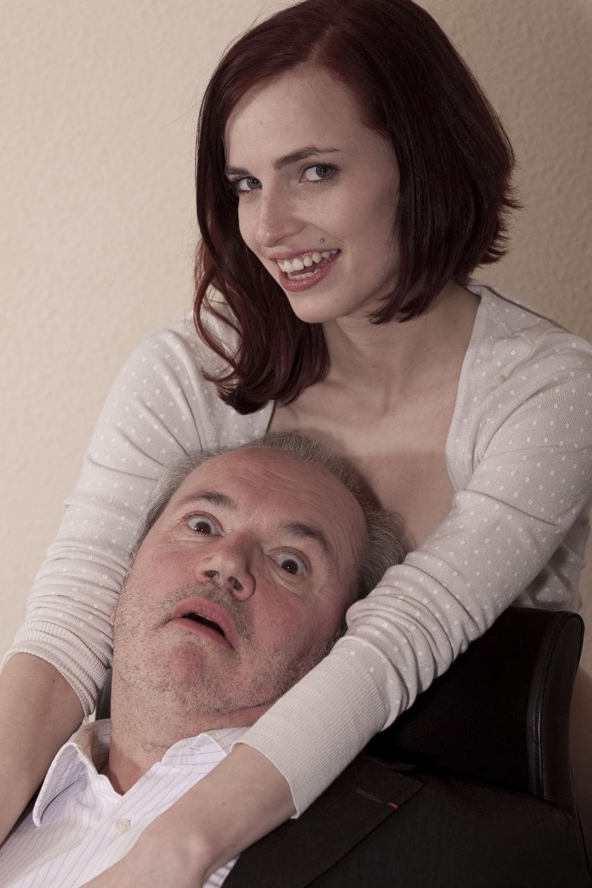 Sultry Leila Smith rides an older man's cock on her office desk - 7