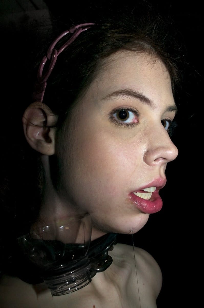 Restrained Kristine Brutally Bound Gagged With Bruises In Dungeon - 20
