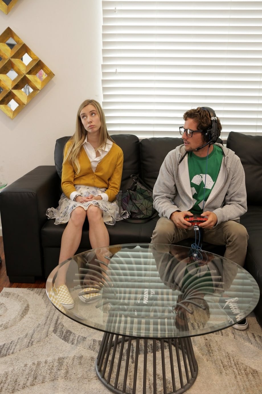 Haley Reed skinny blonde stretches wide for a nerd's throbbing cock - 2