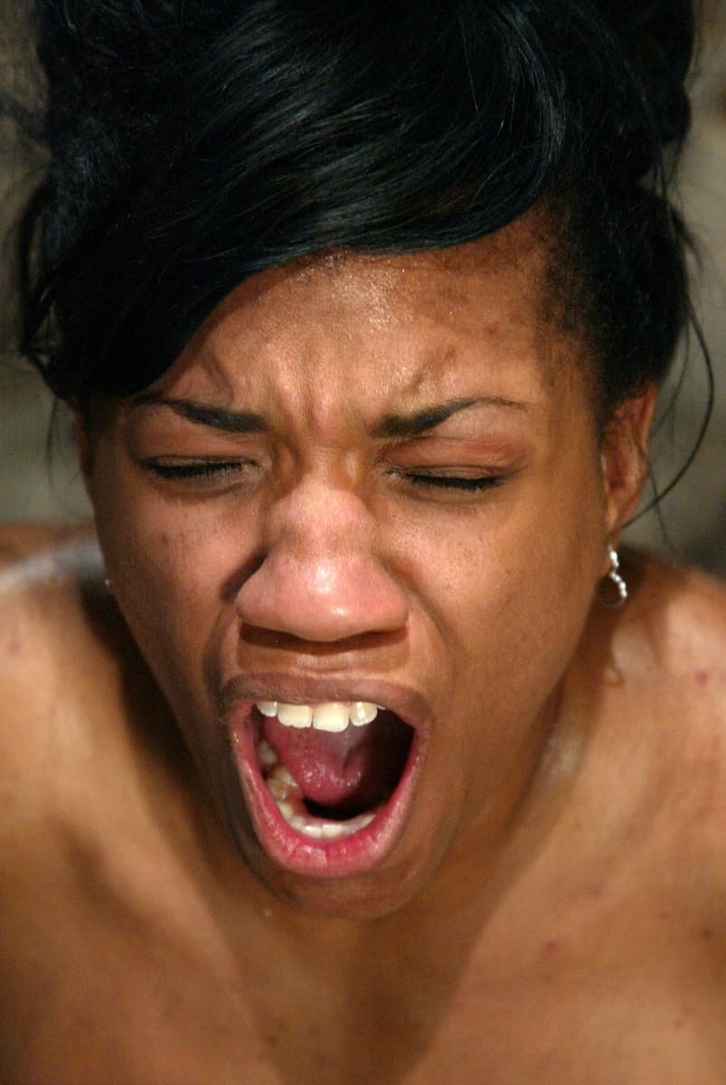 Sydnee Capri's submissive ebony body punished harshly as her aching nipples endure cruel domination - 16