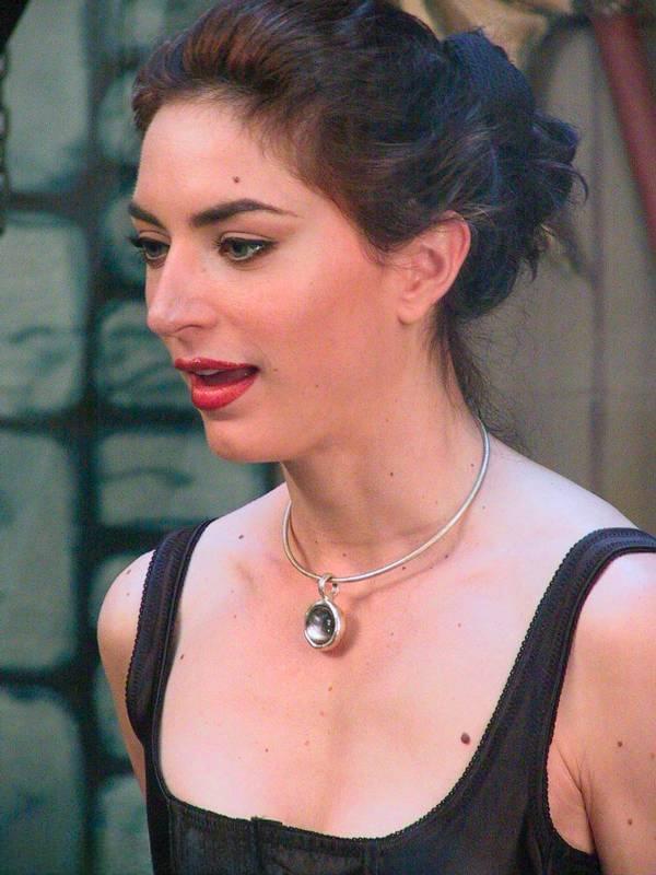 Kym Wilde pulls the hair of Rebecca Lord during rough lezdom games