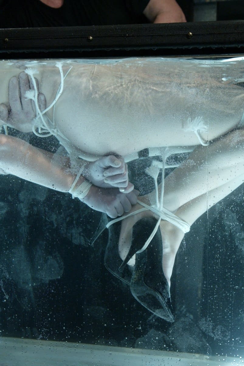 Bobbi Starr suffers exquisite bondage torment as cruel hands submerge her dripping body - 15