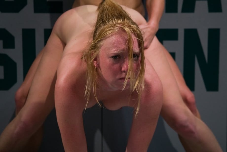 Ami Emerson & Vendetta have strapon lesbian sex during a wrestling match