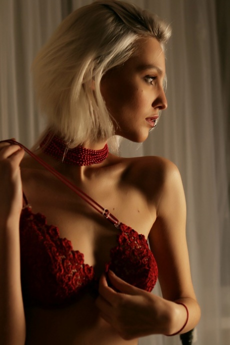 Flame W pours steamy candle wax across her perfect small tits - 5