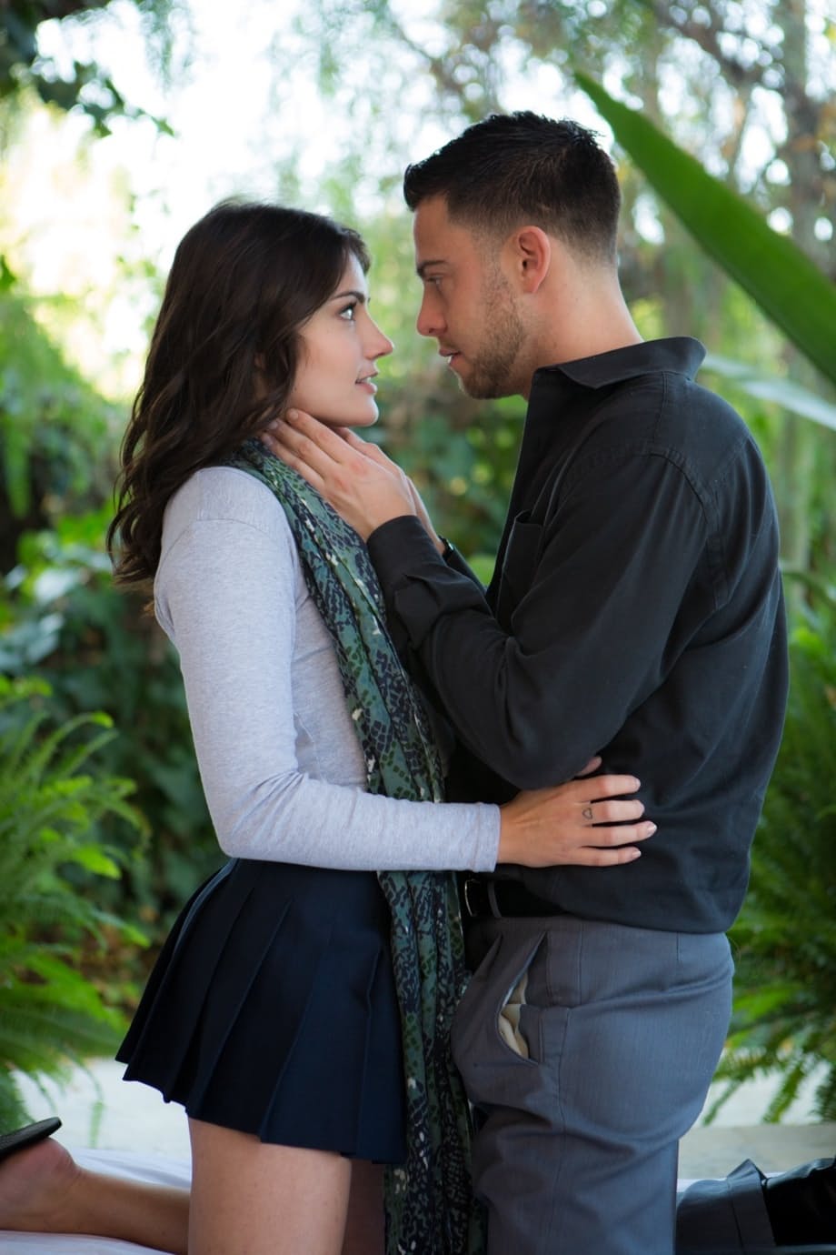 Seductive Adria Rae strips Seth Gamble bare during steamy outdoor tease - 1