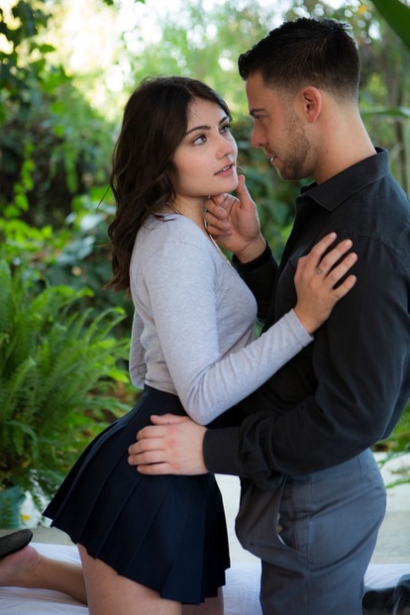 Seductive Adria Rae strips Seth Gamble bare during steamy outdoor tease - 4
