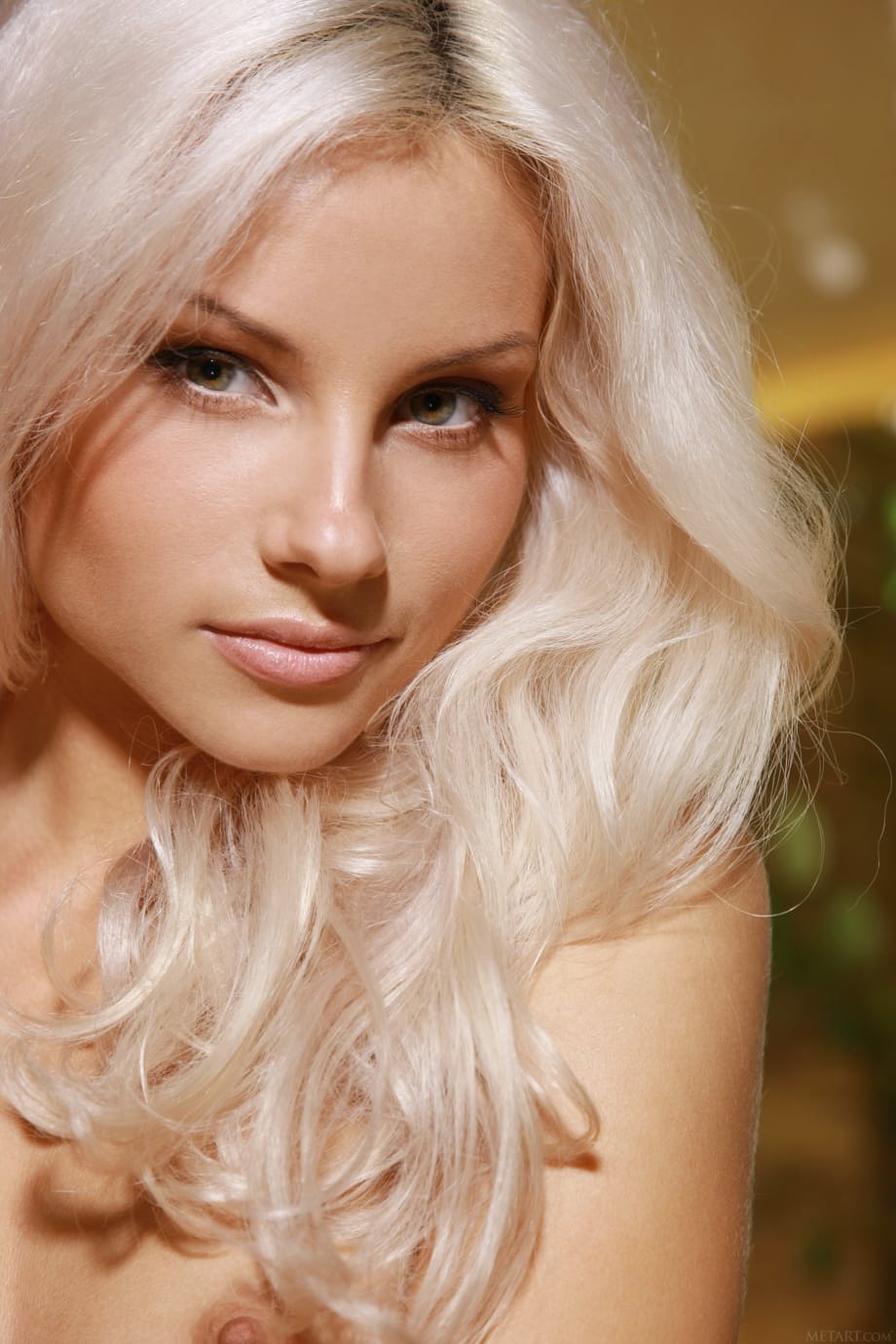 Sexy blonde Adelia A puts her tight body on display while totally naked