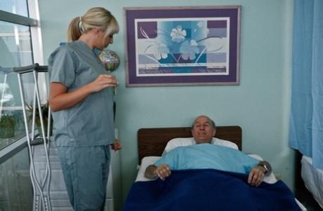 Ivy James fucks wildly on hospital bed, throat deep ending in facial cum shots - 2