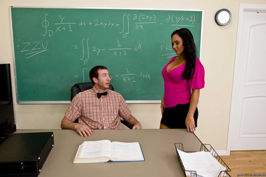 Naughty Schoolgirl Mariah Milano Gets Her Huge Tits Worshiped And Fucked Hard By Professor - 1