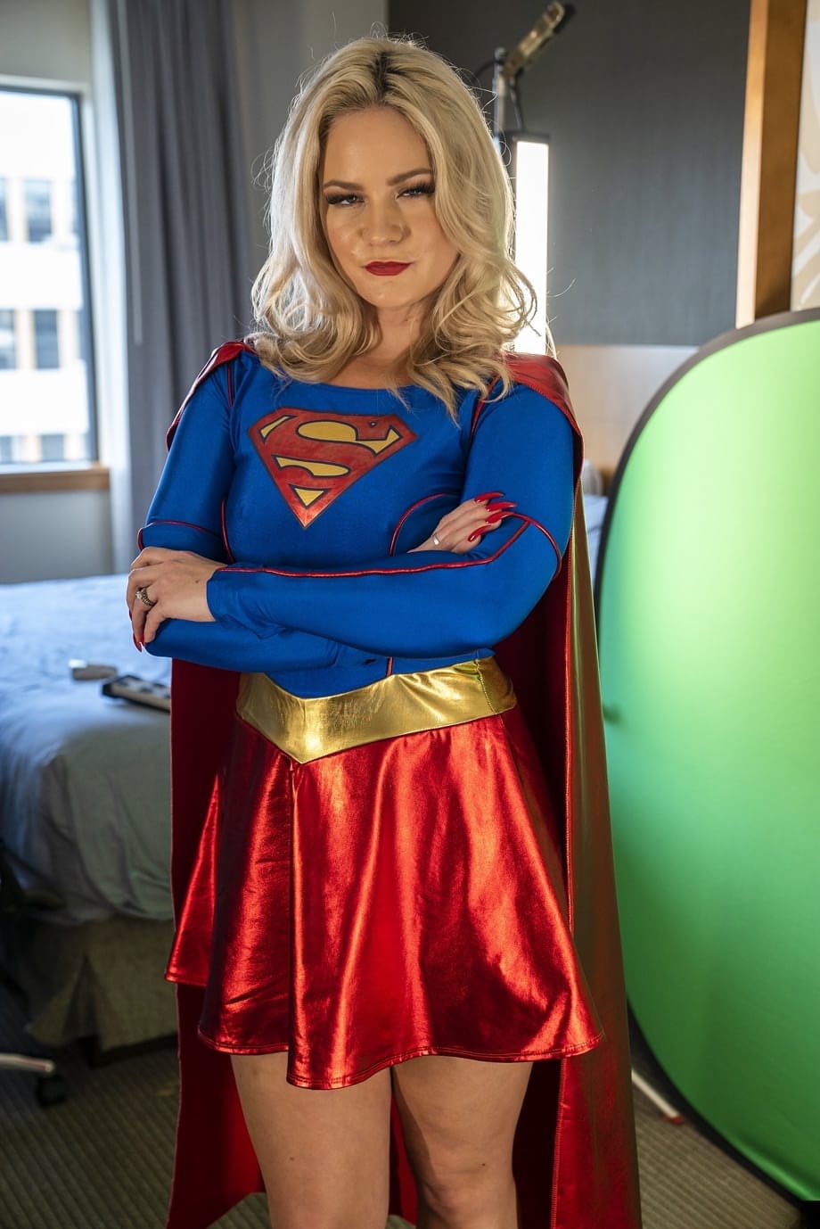 Lisey Sweet horny blonde superhero reveals creamy pussy and juicy tits - 1