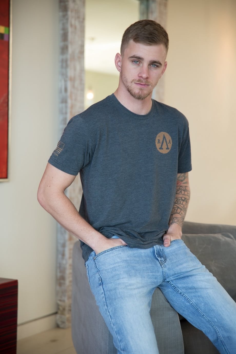 Ryan Jordan and Sean Maygers wildly explore explosive homosexual passion naked together - 1