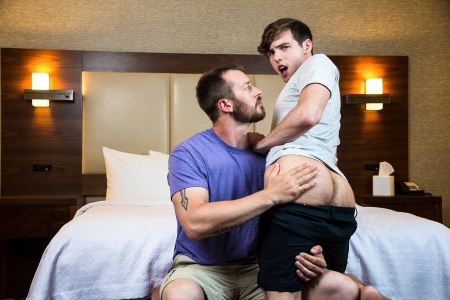 Inked stud Mark Long dominates tattooed femboy Christian Bay in explicit hardcore action - 21
