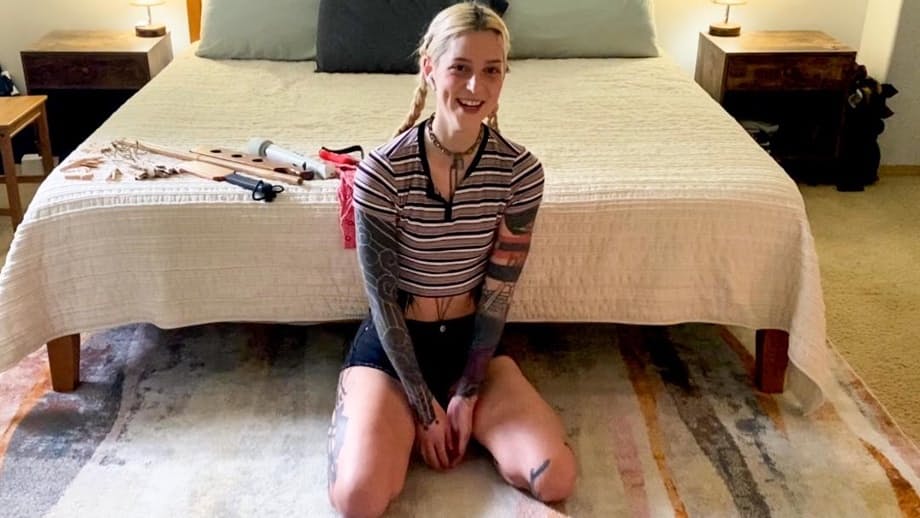 Cam Damage defies limits in hardcore tattooed babe floor bondage punishment - 2