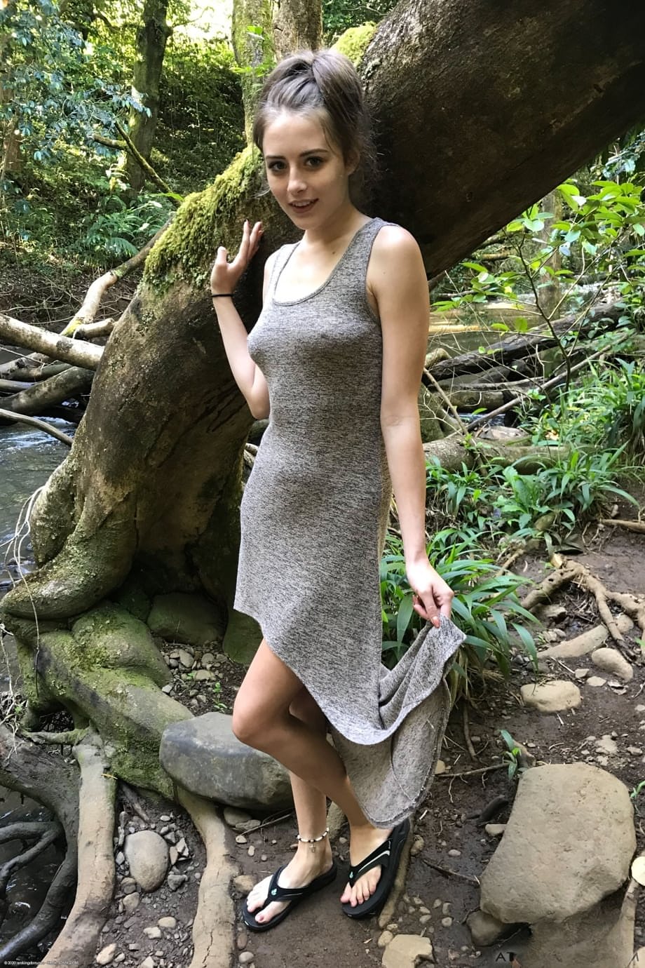Kyler Quinn revealing her private nooks outdoor skin-baring public display teaser - 15