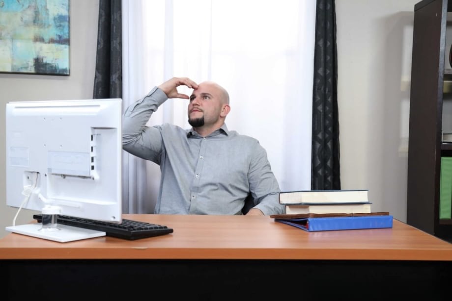 Kayla Kayden gets her tight pussy stretched by lustful bald boss during secret office affair - 2